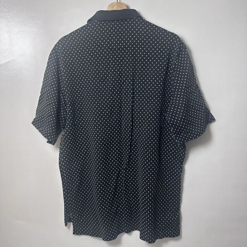 Polo Ralph Lauren Supima Polo Black Golf Fit Diamond Shirt Pony Men’s Large
